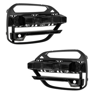 Replace® - Front Lower Outer Driver and Passenger Side Fog Light Bezel Set (Standard Line)