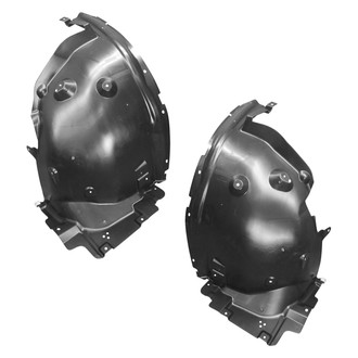 Replace® - Front Rearward Driver and Passenger Side Fender Liner Rear Section Set (CAPA Certified)