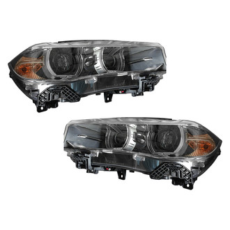Replace® - Driver and Passenger Side Replacement Headlight Set Lens and Housing (Standard Line)