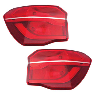Replace® - Driver and Passenger Side Outer Replacement Tail Lights (CAPA Certified)