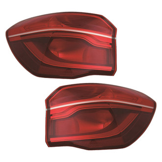 Replace® - Driver and Passenger Side Outer Replacement Tail Lights (CAPA Certified)