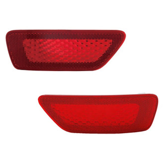 Replace® - Rear Driver and Passenger Side Bumper Reflector Set (CAPA Certified)