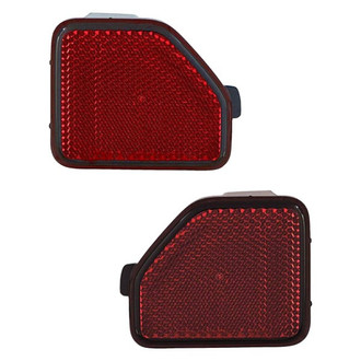 Replace® - Rear Driver and Passenger Side Bumper Reflector Set (CAPA Certified)