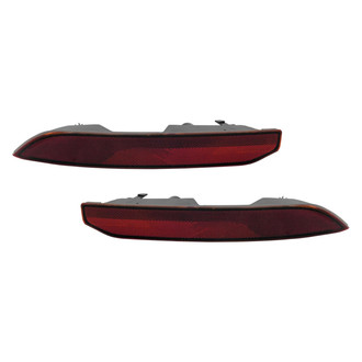 Replace® - Rear Driver and Passenger Side Bumper Reflector Set (CAPA Certified)