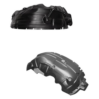 Replace® - Front Rearward Driver and Passenger Side Fender Liner Rear Section Set (Standard Line)