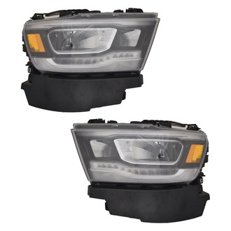 Replace® - Driver and Passenger Side Replacement Headlight Set (CAPA Certified)