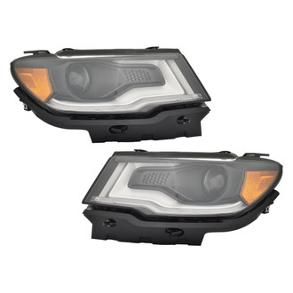 Replace® - Driver and Passenger Side Replacement Headlight Set (CAPA Certified)