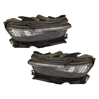 Replace® - Driver and Passenger Side Replacement Headlight Set Lens and Housing (CAPA Certified)
