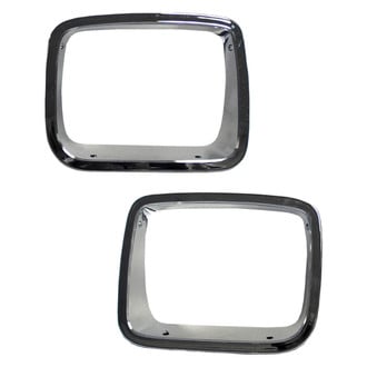 Replace® - Driver and Passenger Side Headlight Bezel Set (Standard Line)