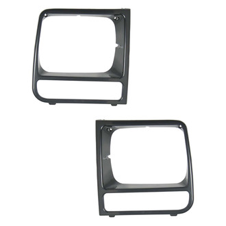 Replace® - Driver and Passenger Side Headlight Bezel Set (Standard Line)