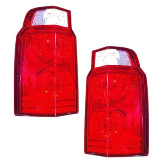 Replace® - Driver and Passenger Side Replacement Tail Light Lens and Housings (Value Line)