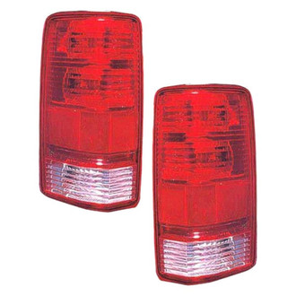 Replace® - Driver and Passenger Side Replacement Tail Light Lens and Housings (CAPA Certified)