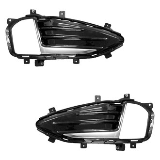Replace® - Front Driver and Passenger Side Fog Light Cover Set (Standard Line)
