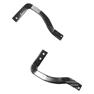 Replace® - Front Outer Driver and Passenger Side Bumper Mounting Brace Set (CAPA Certified)