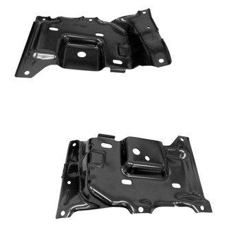 Replace® - Front Driver and Passenger Side Bumper Mounting Bracket Plate Set (CAPA Certified)