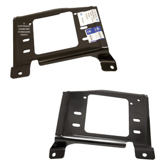 Replace® - Front Inner Driver and Passenger Side Bumper Bar Bracket Set (Diamond Standard Line)