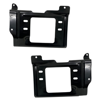 Replace® - Front Driver and Passenger Side Bumper Mounting Plate Set (CAPA Certified)