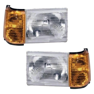 Replace® - Driver and Passenger Side Replacement Headlight Set (Standard Line)