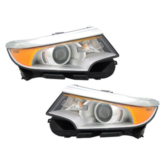 Replace® - Remanufactured Driver and Passenger Side Replacement Headlight Set