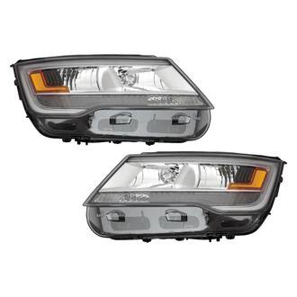 Replace® - Driver and Passenger Side Replacement Headlight Set (CAPA Certified)