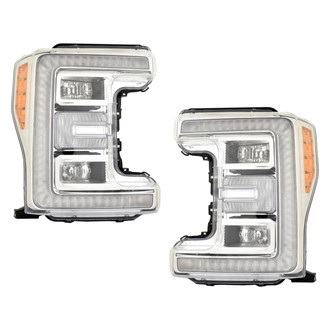 Replace® - Driver and Passenger Side Replacement Headlight Set Lens and Housing (CAPA Certified)