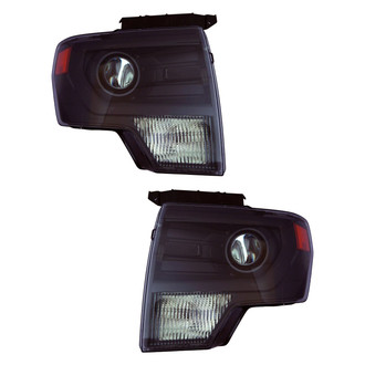 Replace® - Driver and Passenger Side Replacement Headlight Set Lens and Housing (CAPA Certified)