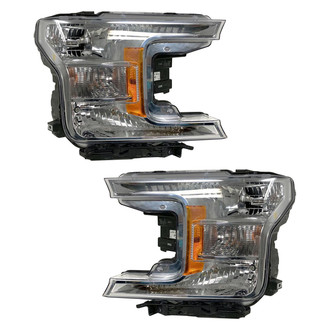 Replace® - Remanufactured OE Driver and Passenger Side Replacement Headlight Set Lens and Housing