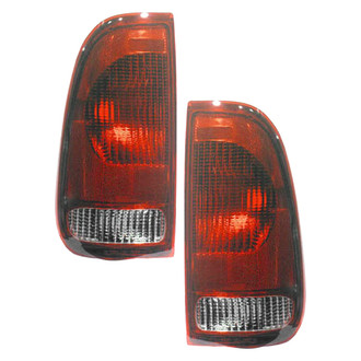 Replace® - Driver and Passenger Side Replacement Tail Light Lens and Housings (Standard Line)