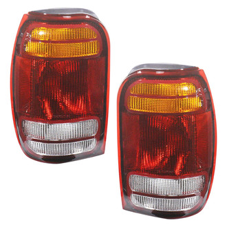 Replace® - Driver and Passenger Side Replacement Tail Light Lens and Housings (CAPA Certified)