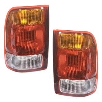 Replace® - Driver and Passenger Side Replacement Tail Light Lens and Housings (Value Line)