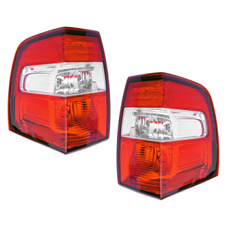Replace® - Driver and Passenger Side Replacement Tail Light Lens and Housings (Value Line)