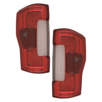 Replace® - Driver and Passenger Side Replacement Tail Light Lens and Housings (CAPA Certified)