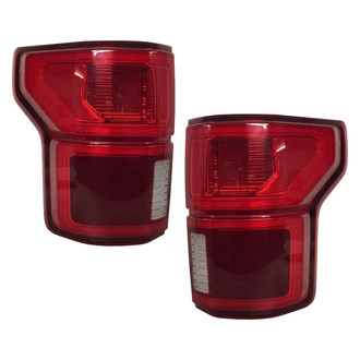 Replace® - Driver and Passenger Side Replacement Tail Light Lens and Housings (CAPA Certified)