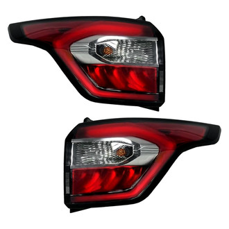 Replace® - Driver and Passenger Side Outer Replacement Tail Lights (CAPA Certified)