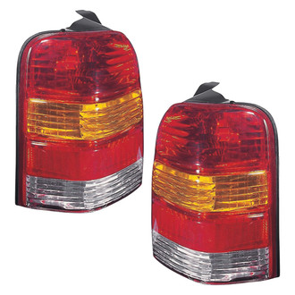 Replace® - Driver and Passenger Side Replacement Tail Light Lens and Housings (CAPA Certified)
