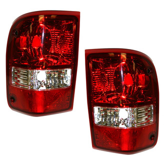 Replace® - Driver and Passenger Side Replacement Tail Light Lens and Housings (Value Line)