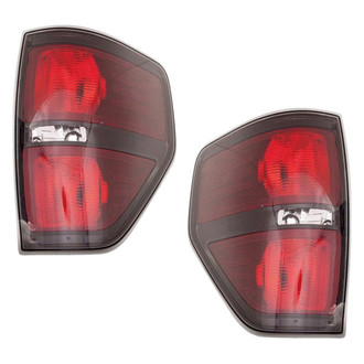Replace® - Driver and Passenger Side Replacement Tail Light Lens and Housings (CAPA Certified)