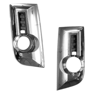 Replace® - Front Driver and Passenger Side Fog Light Bezel Set (Standard Line)
