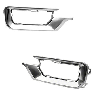 Replace® - Front Outer Driver and Passenger Side Fog Light Hole Molding Set (Standard Line)