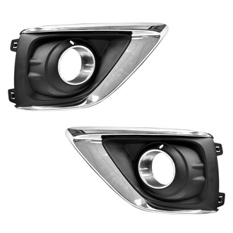 Replace® - Front Driver and Passenger Side Fog Light Bezel Set (Standard Line)