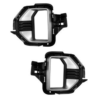 Replace® - Front Driver and Passenger Side Fog Light Bezel Set (Standard Line)