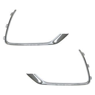 Replace® - Front Driver and Passenger Side Fog Light Trim Molding Set (Standard Line)