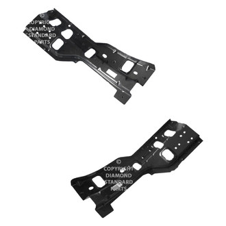 Replace® - Front Outer Driver and Passenger Side Bumper Impact Bar Bracket Set (Diamond Standard Line)