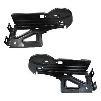 Replace® - Rear Driver and Passenger Side Bumper Support Impact Bar Bracket Set (Diamond Standard Line)