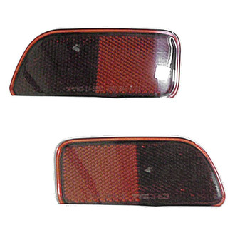 Replace® - Rear Driver and Passenger Side Bumper Reflector Set (Standard Line)