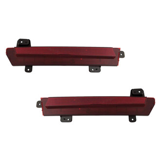 Replace® - Rear Driver and Passenger Side Bumper Reflector Set (CAPA Certified)