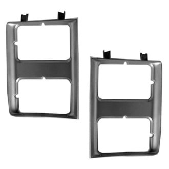 Replace® - Driver and Passenger Side Headlight Bezel Set (Standard Line)