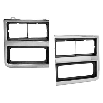Replace® - Driver and Passenger Side Headlight Bezel Set (Standard Line)
