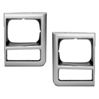 Replace® - Driver and Passenger Side Headlight Bezel Set (Standard Line)
