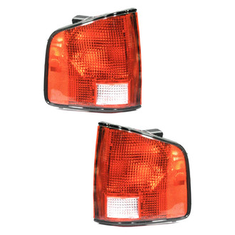 Replace® - Driver and Passenger Side Replacement Tail Light Lens and Housings (Value Line)